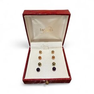 JacMel 14K Gold Studs - SET of 4